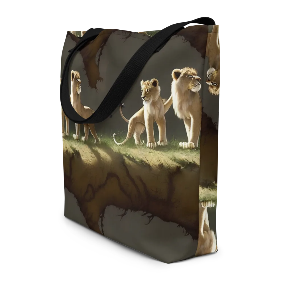 Intricate, Highly Detailed, Cinematic on Large Tote Bag W/ Pocket — Front