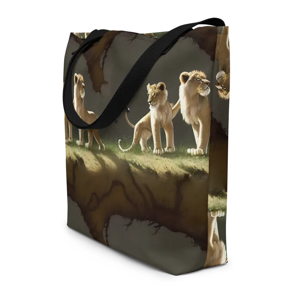 Intricate, Highly Detailed, Cinematic on Large Tote Bag W/ Pocket — Front