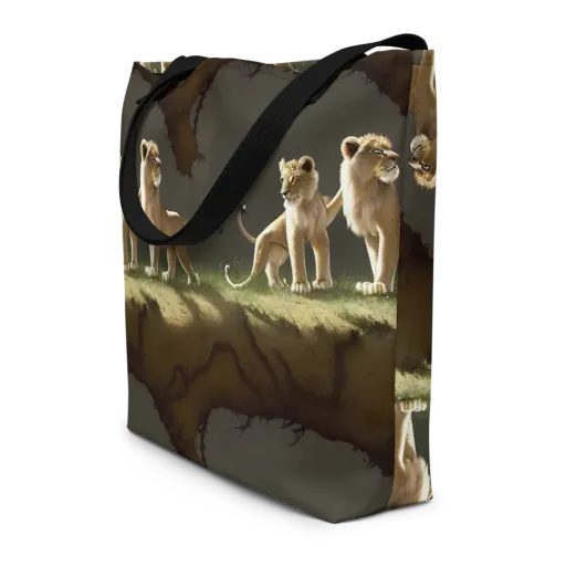 Intricate, Highly Detailed, Cinematic on a Large Tote Bag W/ Pocket