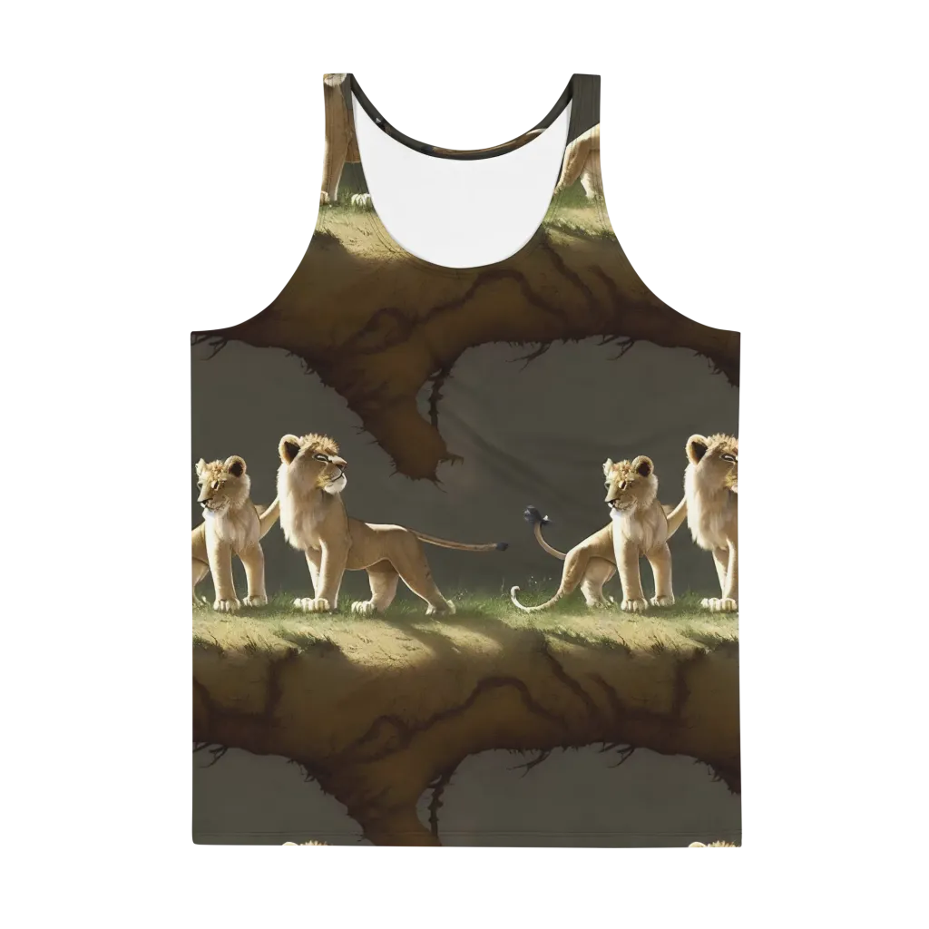 Intricate, Highly Detailed, Cinematic on Men's Tank Top — Front