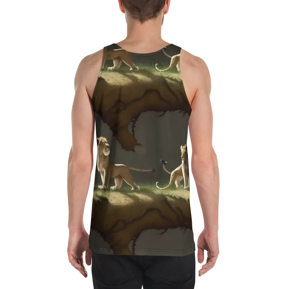 Intricate, Highly Detailed, Cinematic on Men's Tank Top — Back