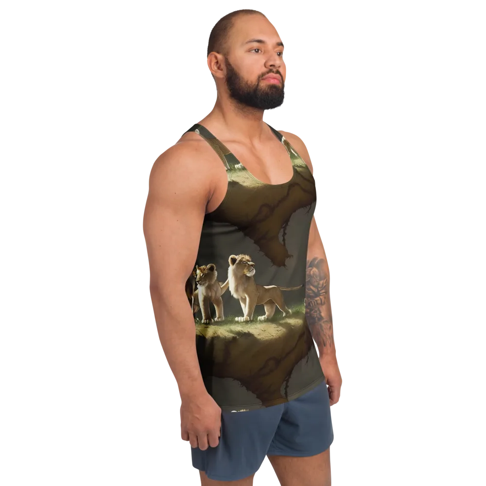 Intricate, Highly Detailed, Cinematic on Men's Tank Top — Right Front