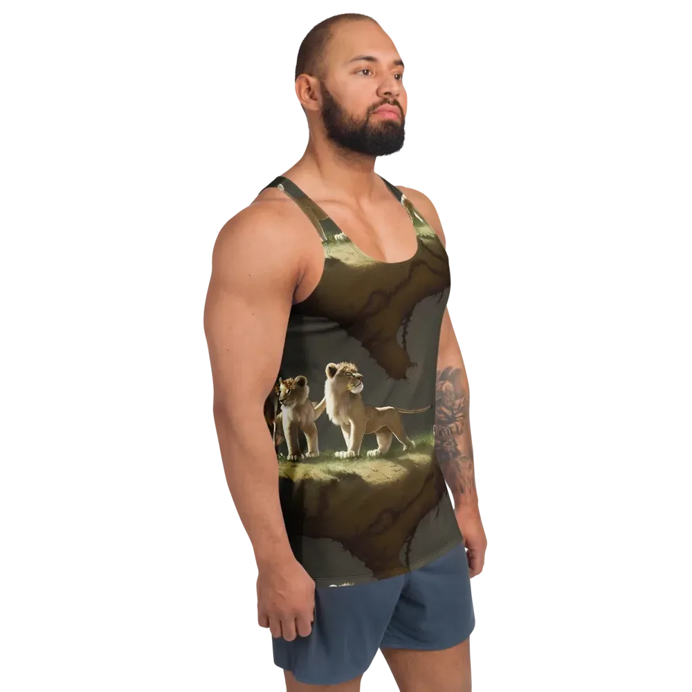 Intricate, Highly Detailed, Cinematic on Men's Tank Top — Right Front