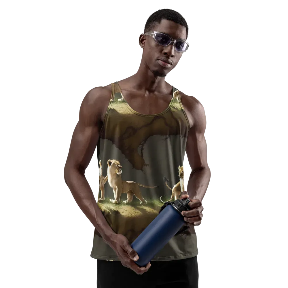 Intricate, Highly Detailed, Cinematic on Men's Tank Top — Front