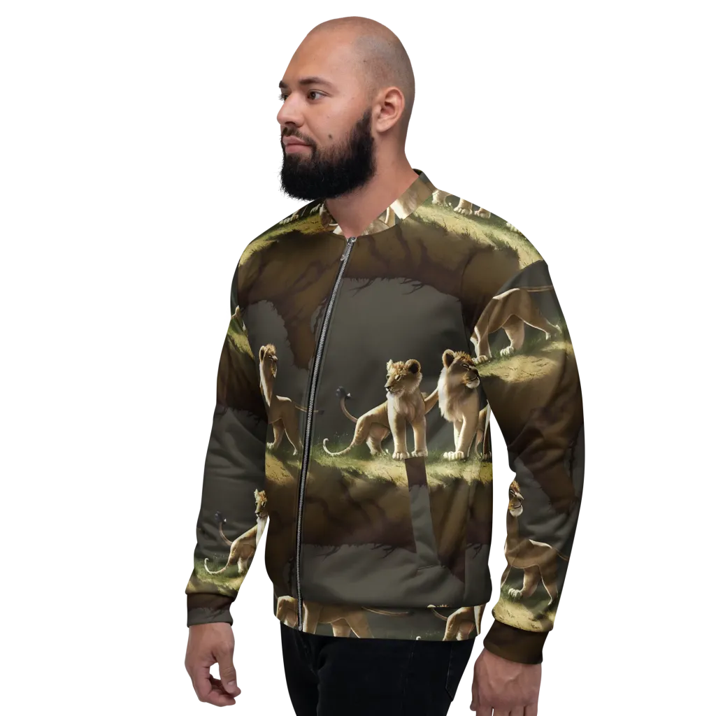 Intricate, Highly Detailed, Cinematic on Bomber Jacket — Left