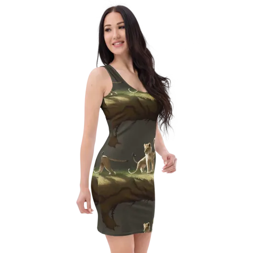 Intricate, Highly Detailed, Cinematic on a Bodycon Dress