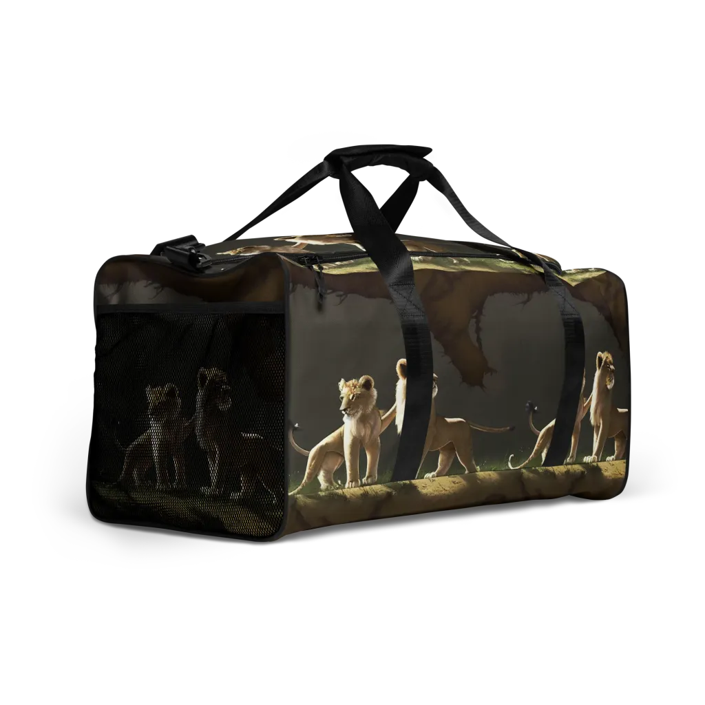 Intricate, Highly Detailed, Cinematic on Duffle Bag — Right Front