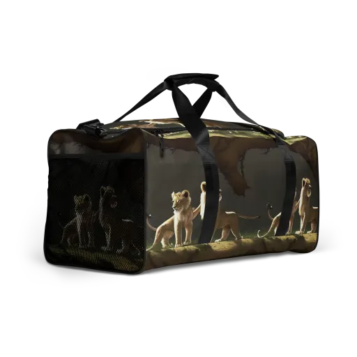 Intricate, Highly Detailed, Cinematic on a Duffle Bag