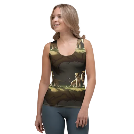 Intricate, Highly Detailed, Cinematic on a Women's Tank Top