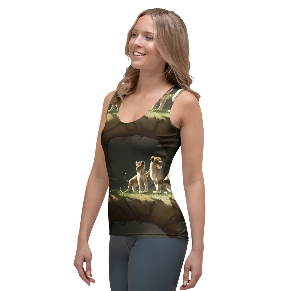 Intricate, Highly Detailed, Cinematic on Women's Tank Top — Left Front