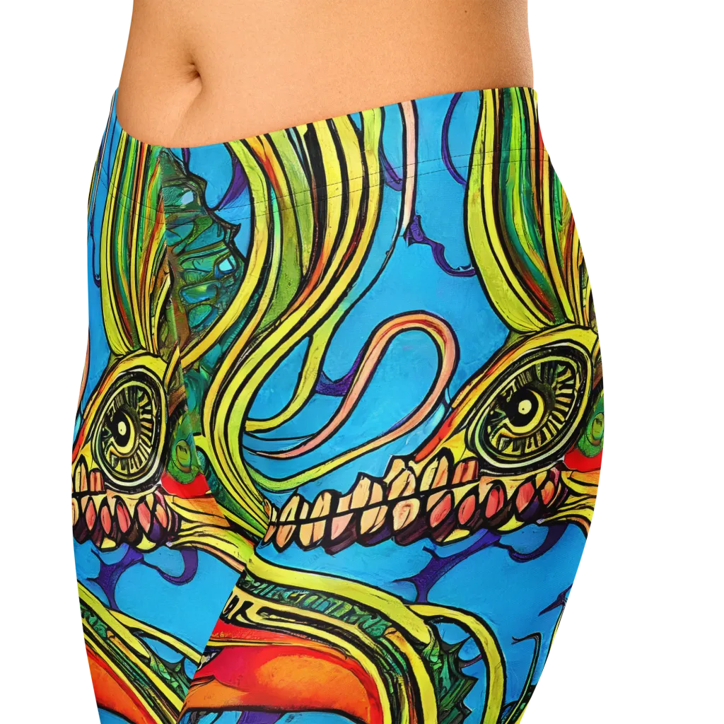 Psychedelic, Ettore Tito on Capri Leggings — Zoomed-in
