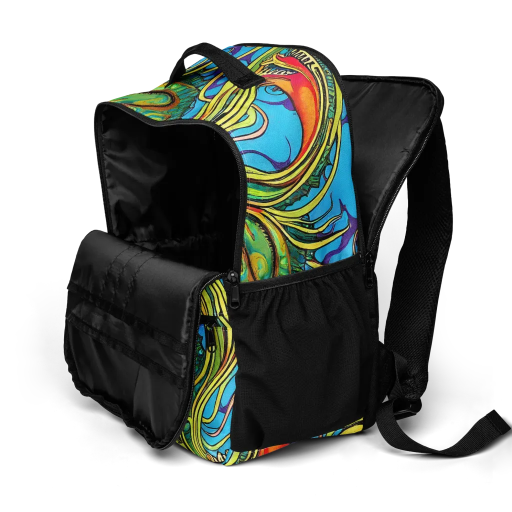 Psychedelic, Ettore Tito on Utility Backpack — Product details 2
