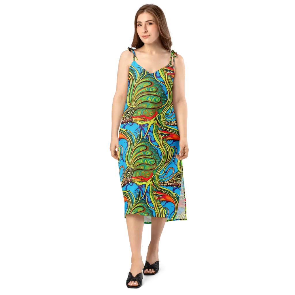 Psychedelic, Ettore Tito on Slip Dress — Front