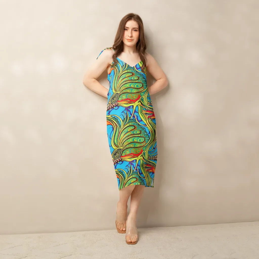 Psychedelic, Ettore Tito on Slip Dress — Front