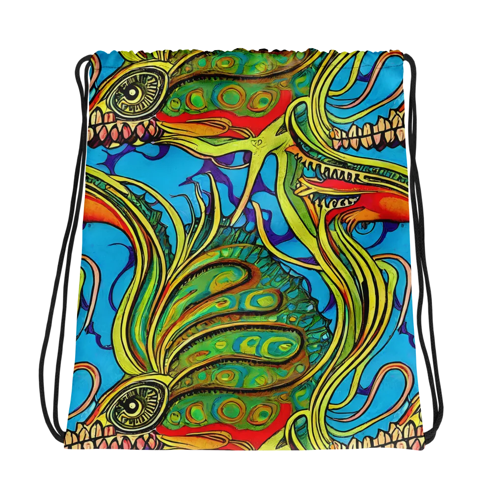 Psychedelic, Ettore Tito on Drawstring Bag — Photo