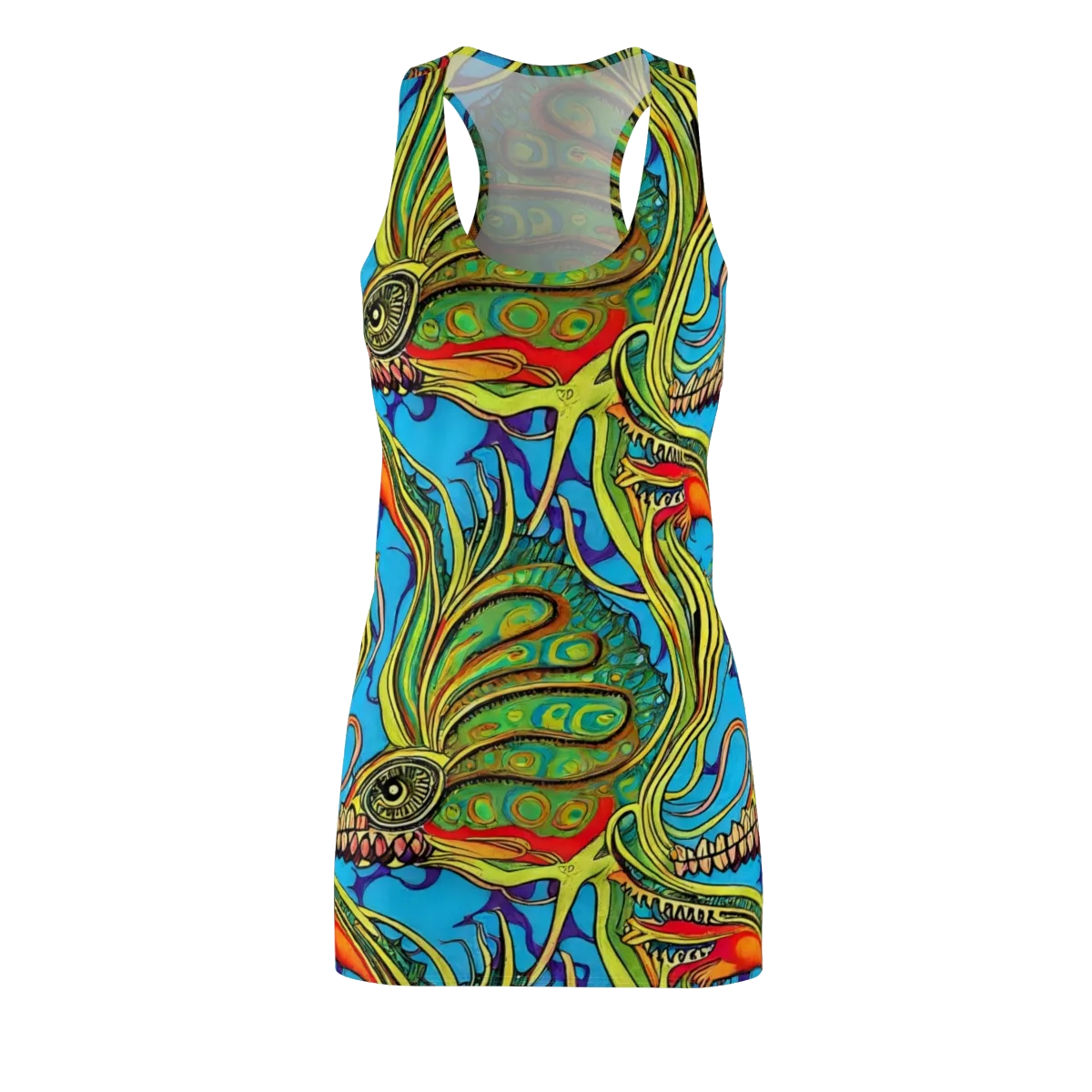 Psychedelic, Ettore Tito on Racerback Dress — Front