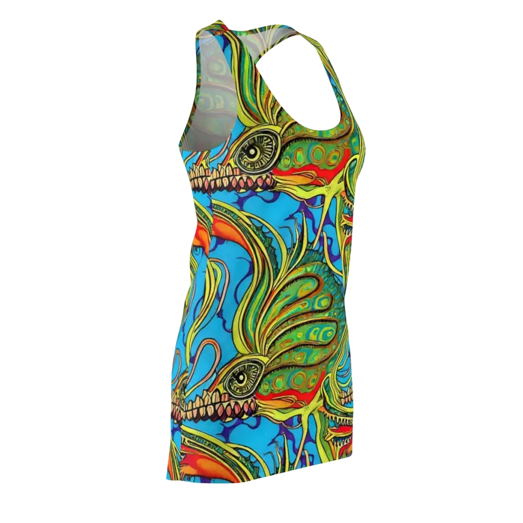 Psychedelic, Ettore Tito on Racerback Dress — Front Side