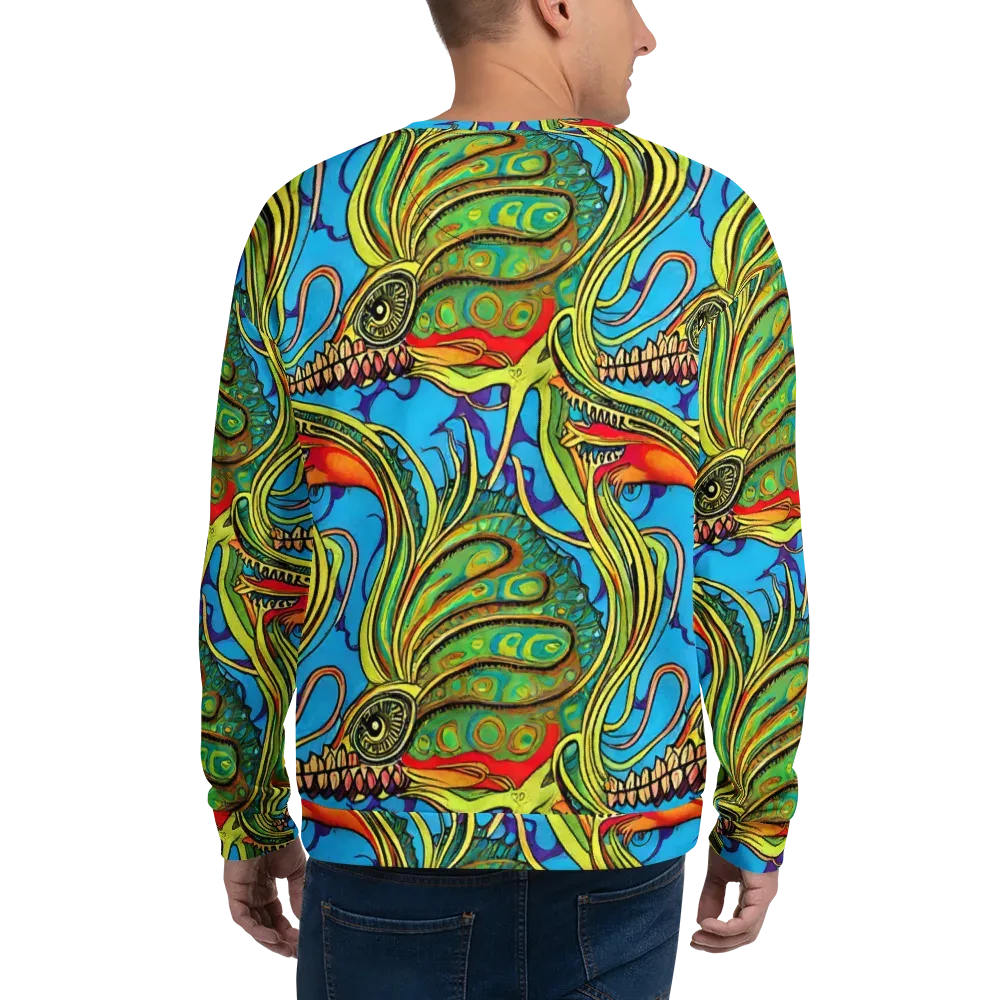 Psychedelic, Ettore Tito on Sweatshirt — Back