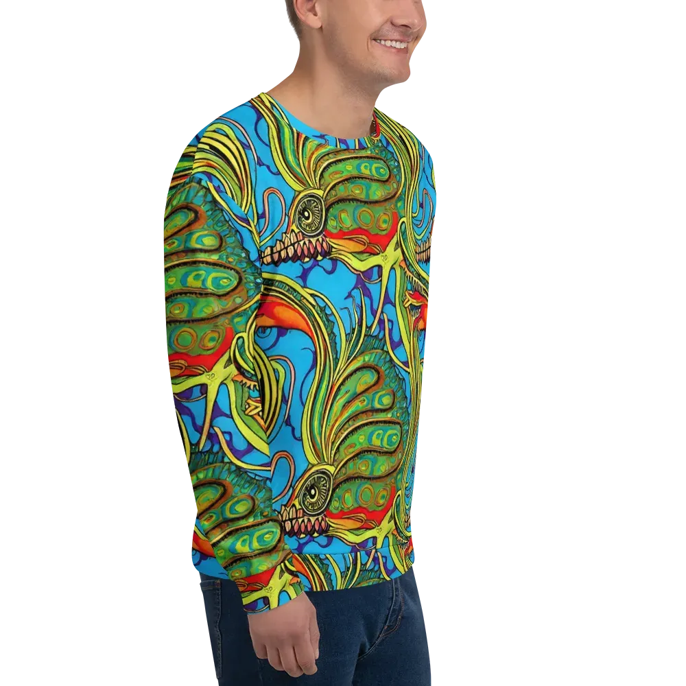Psychedelic, Ettore Tito on Sweatshirt — Right Front
