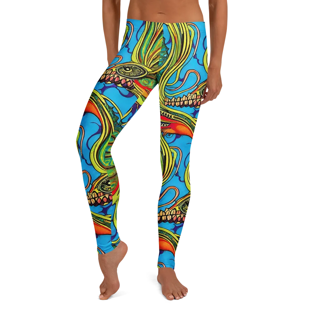Psychedelic, Ettore Tito on Leggings — Front