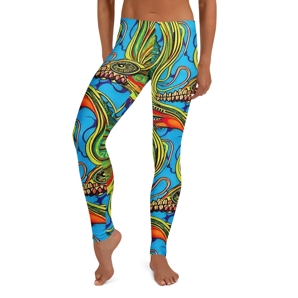 Psychedelic, Ettore Tito on Leggings — Front