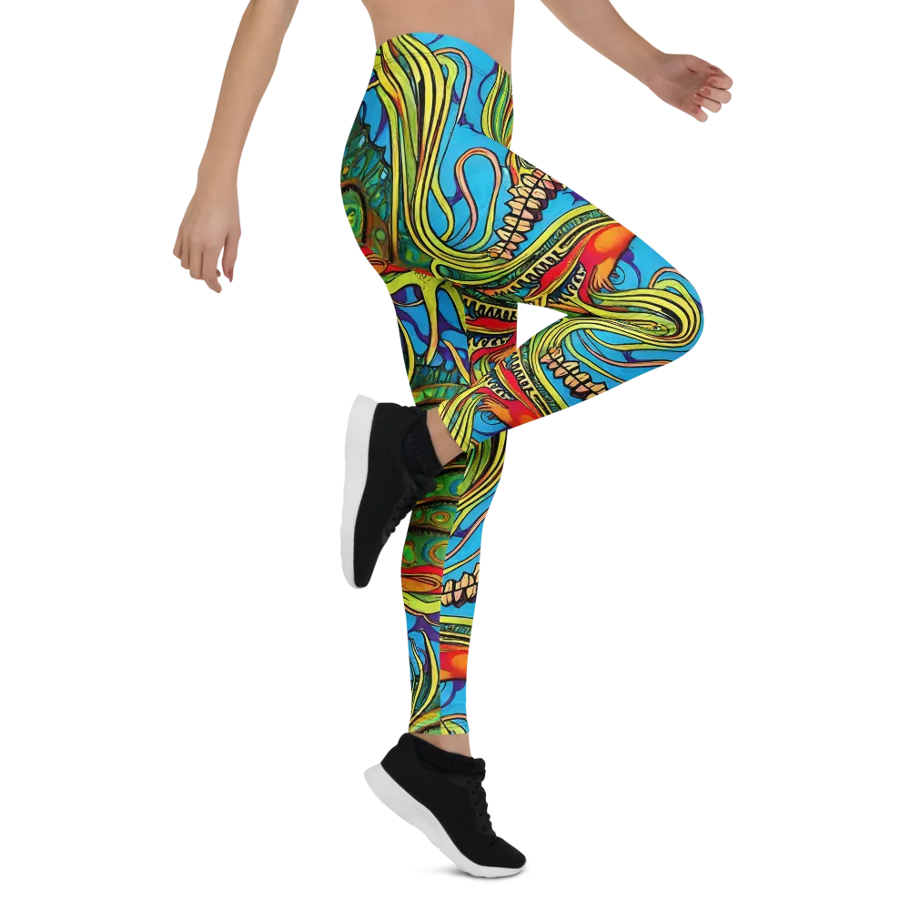 Psychedelic, Ettore Tito on Leggings — Right