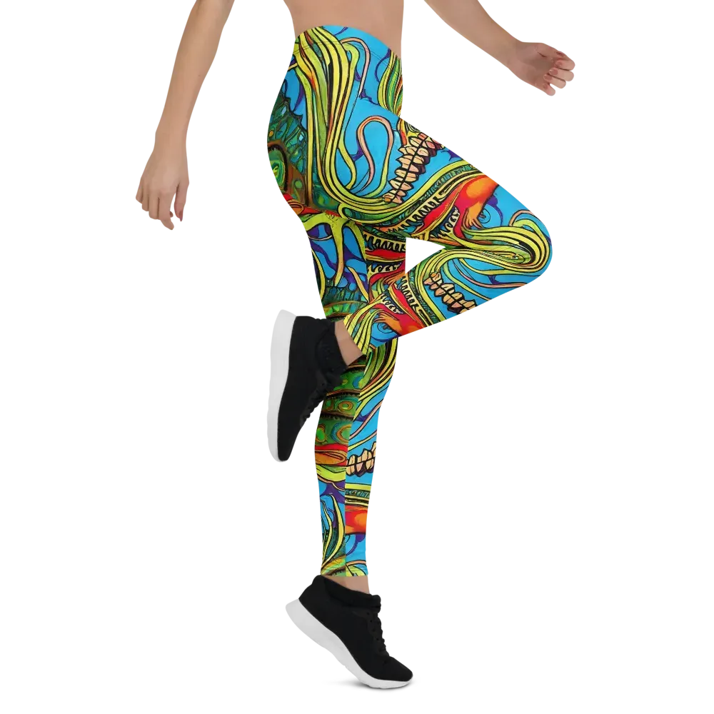 Psychedelic, Ettore Tito on Leggings — Right