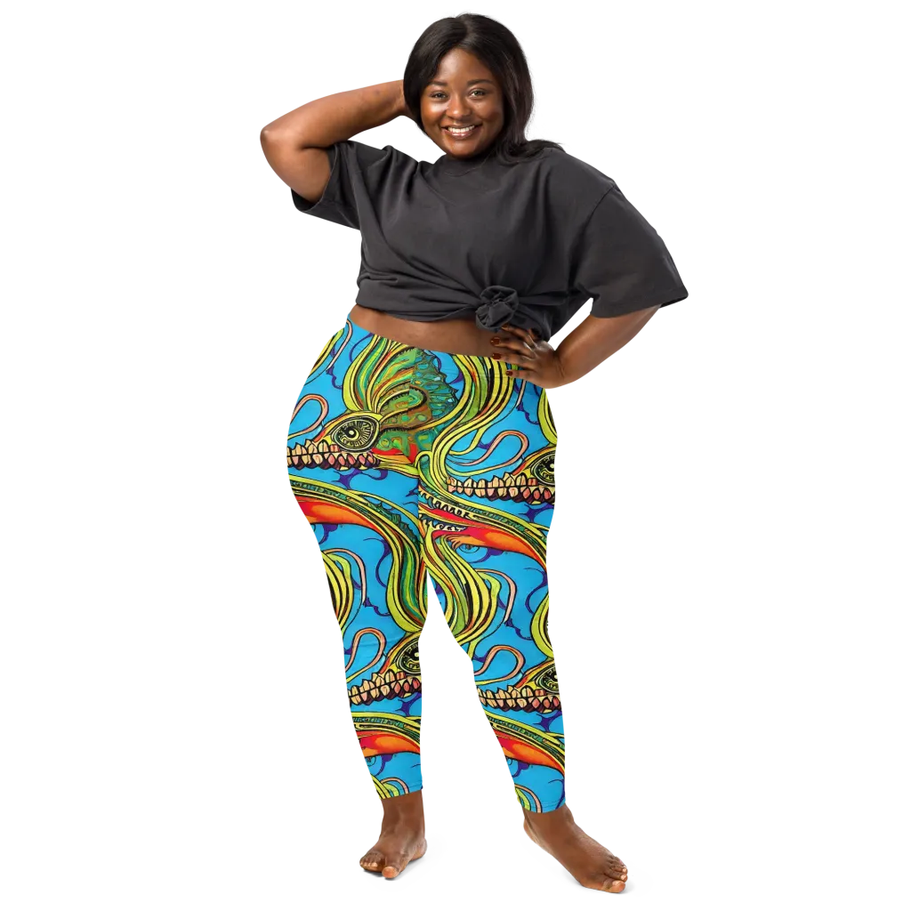 Psychedelic, Ettore Tito on Leggings — Front