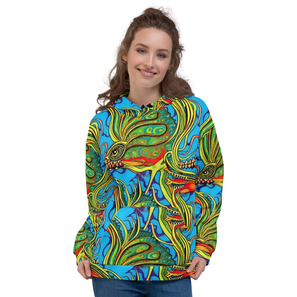 Psychedelic, Ettore Tito on Hoodie — Front