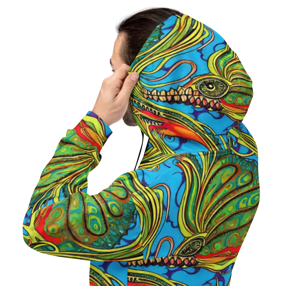 Psychedelic, Ettore Tito on Hoodie — Back