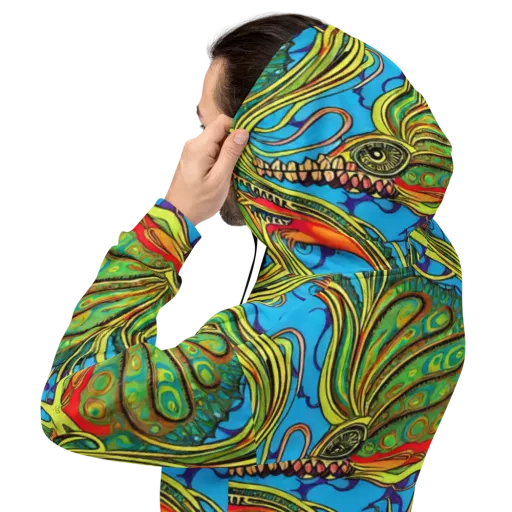 Psychedelic, Ettore Tito on a Hoodie