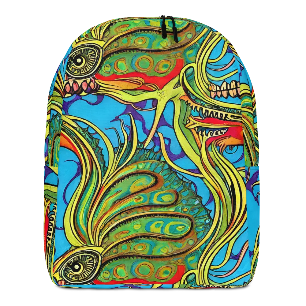 Psychedelic, Ettore Tito on Minimalist Backpack — Front