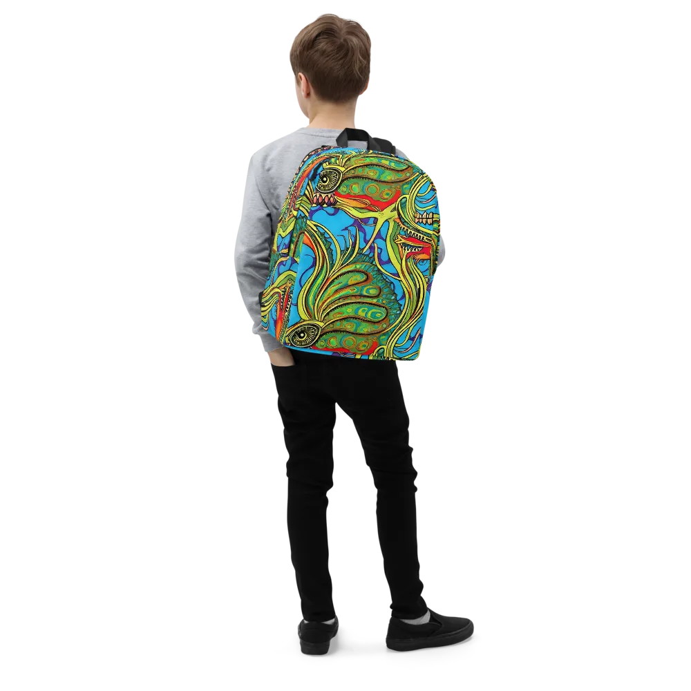Psychedelic, Ettore Tito on Minimalist Backpack — Right Front