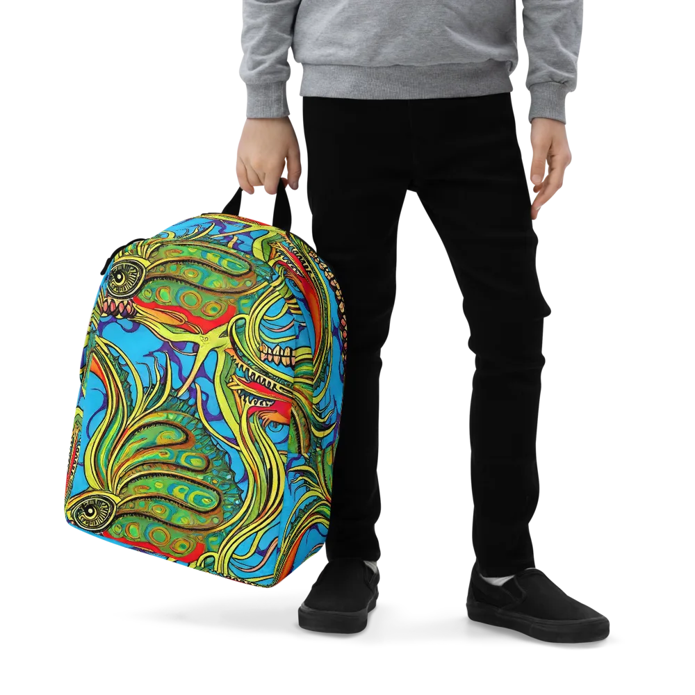 Psychedelic, Ettore Tito on Minimalist Backpack — Zoomed-in