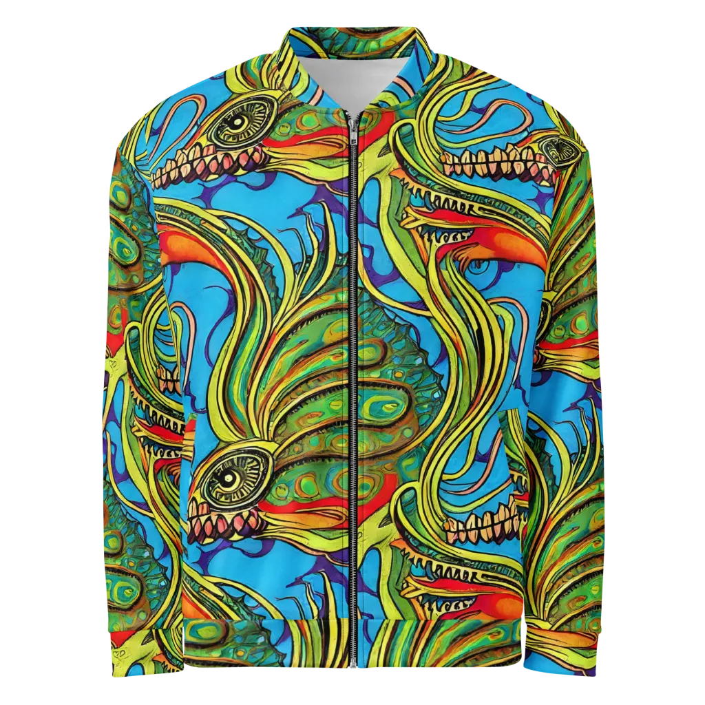 Psychedelic, Ettore Tito on Bomber Jacket — Front