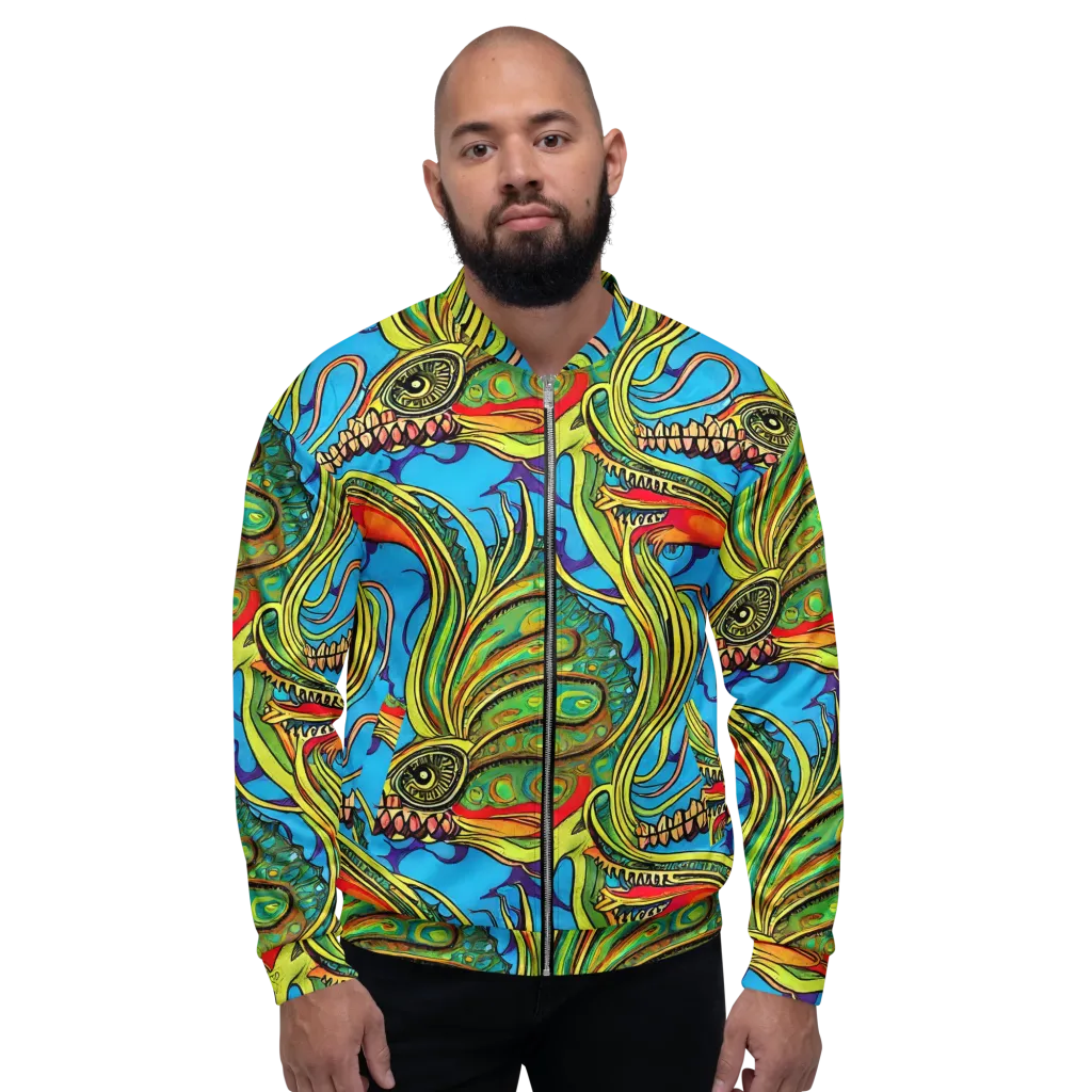 Psychedelic, Ettore Tito on Bomber Jacket — Front