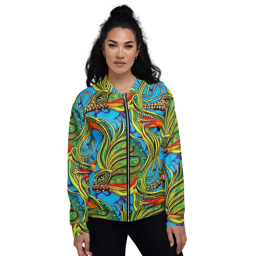 Psychedelic, Ettore Tito on Bomber Jacket — Front