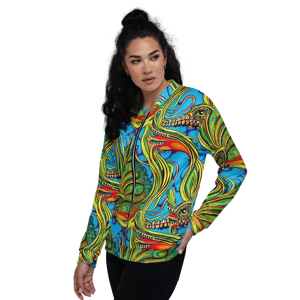 Psychedelic, Ettore Tito on Bomber Jacket — Left