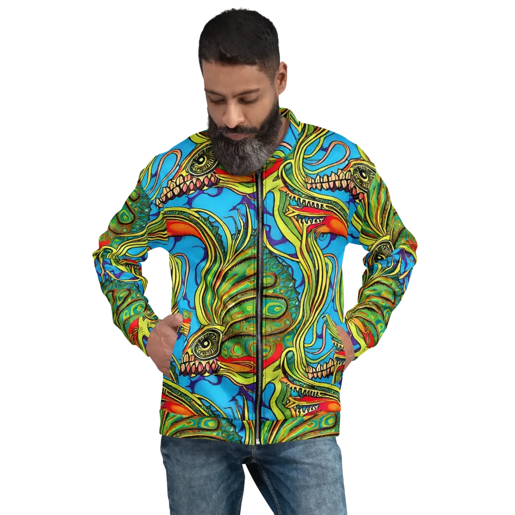 Psychedelic, Ettore Tito on Bomber Jacket — Front