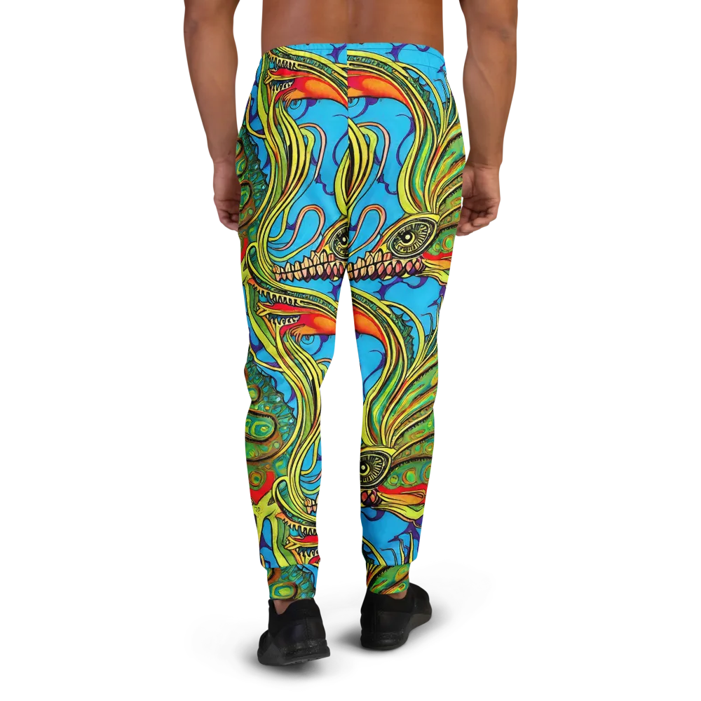 Psychedelic, Ettore Tito on Men's Joggers — Back