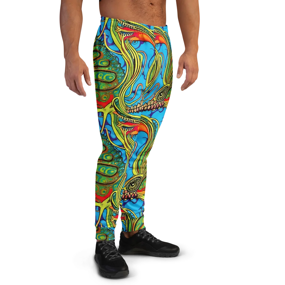 Psychedelic, Ettore Tito on Men's Joggers — Right