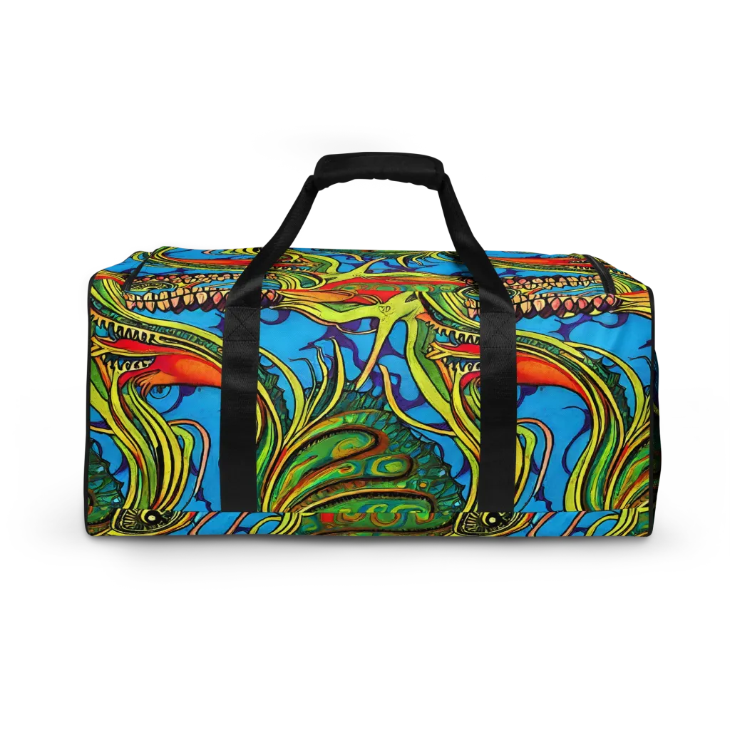 Psychedelic, Ettore Tito on Duffle Bag — Back
