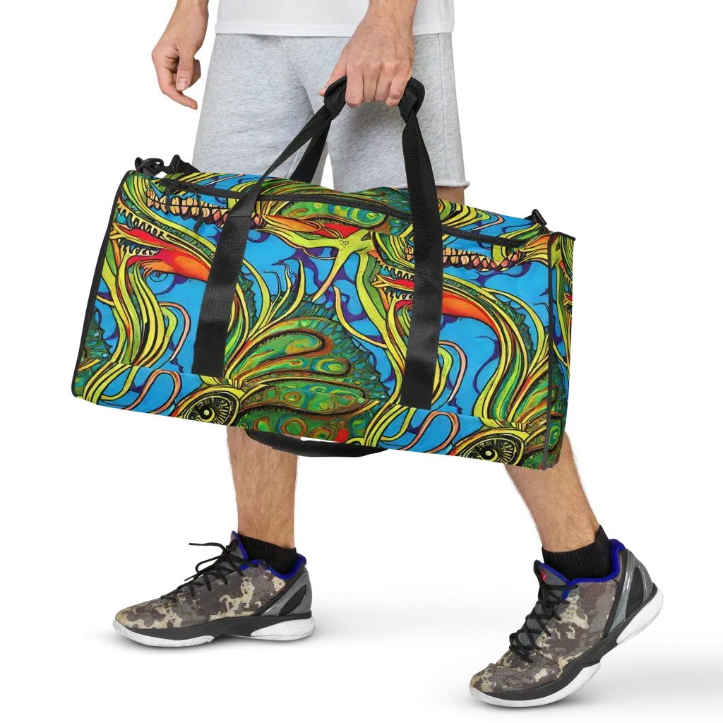 Psychedelic, Ettore Tito on Duffle Bag — Front