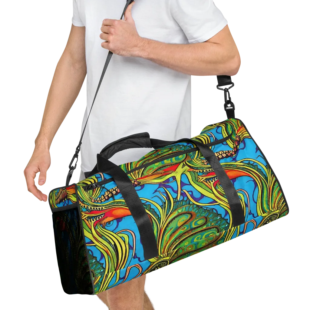 Psychedelic, Ettore Tito on Duffle Bag — Right Front