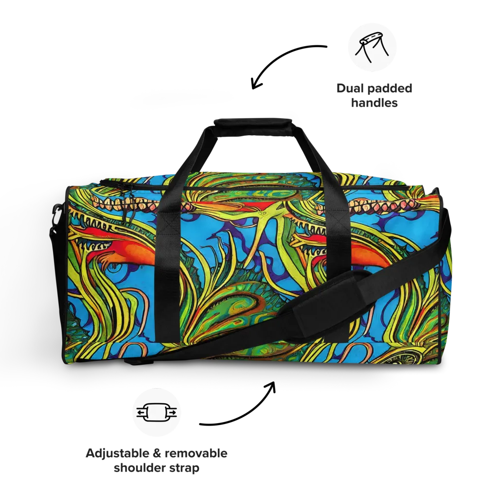 Psychedelic, Ettore Tito on Duffle Bag — Front