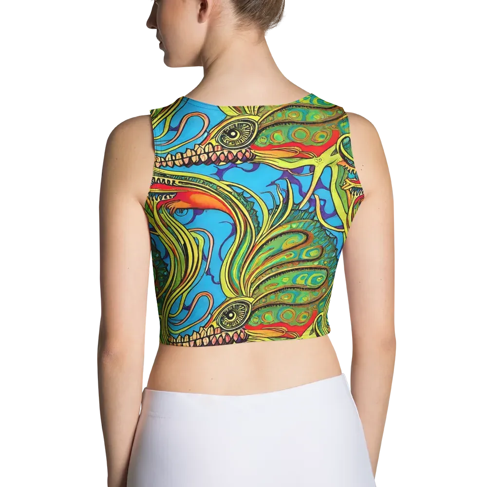 Psychedelic, Ettore Tito on Crop Top — Back