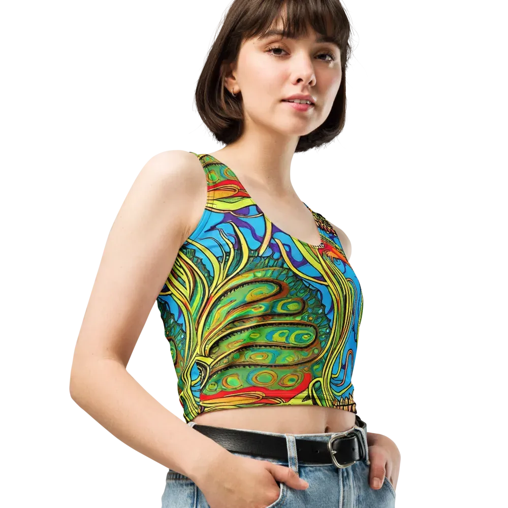 Psychedelic, Ettore Tito on Crop Top — Right Front