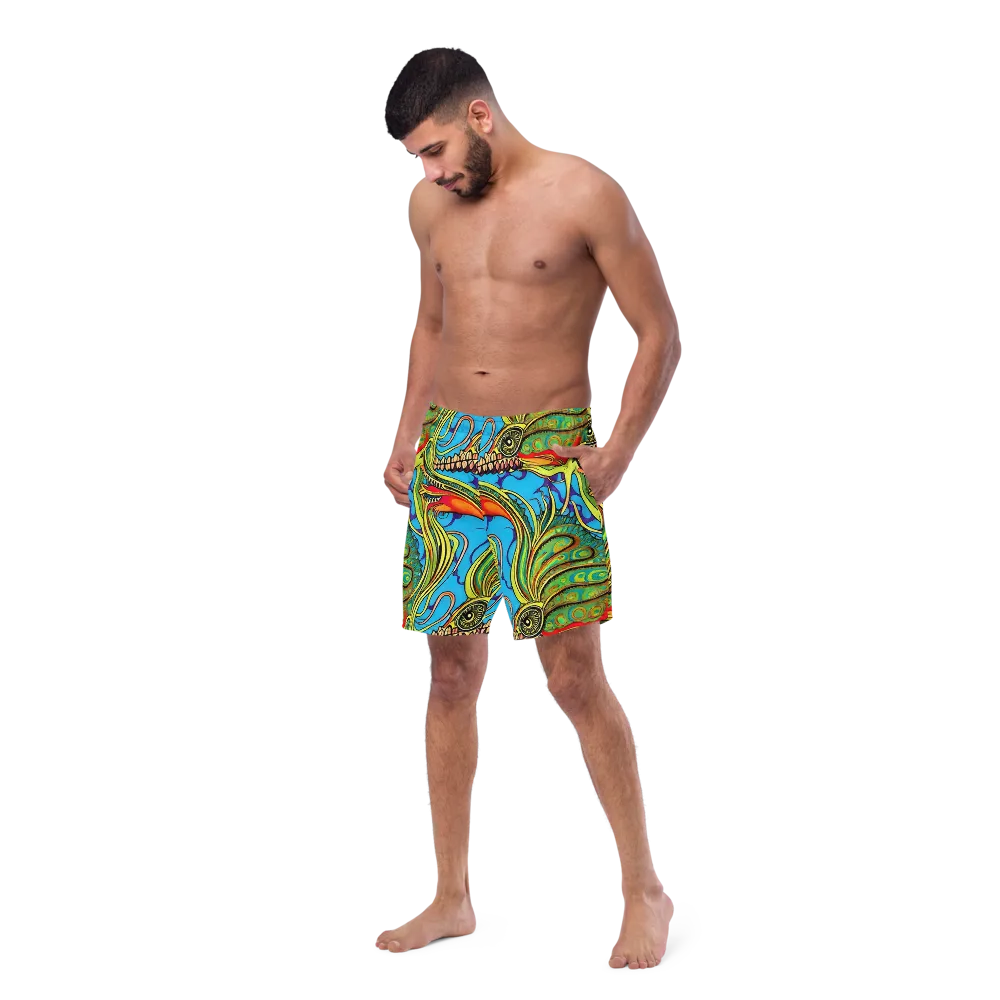 Psychedelic, Ettore Tito on Swim Trunks — Left Front