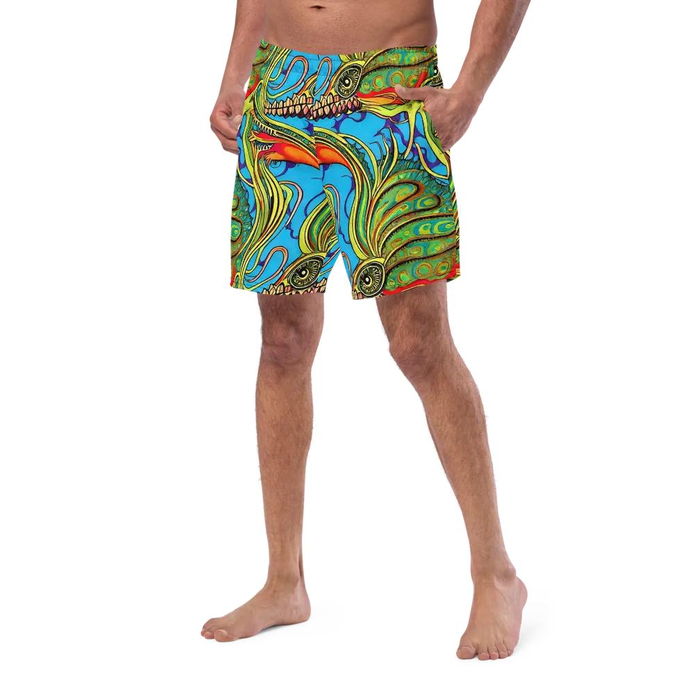 Psychedelic, Ettore Tito on Swim Trunks — Left Front