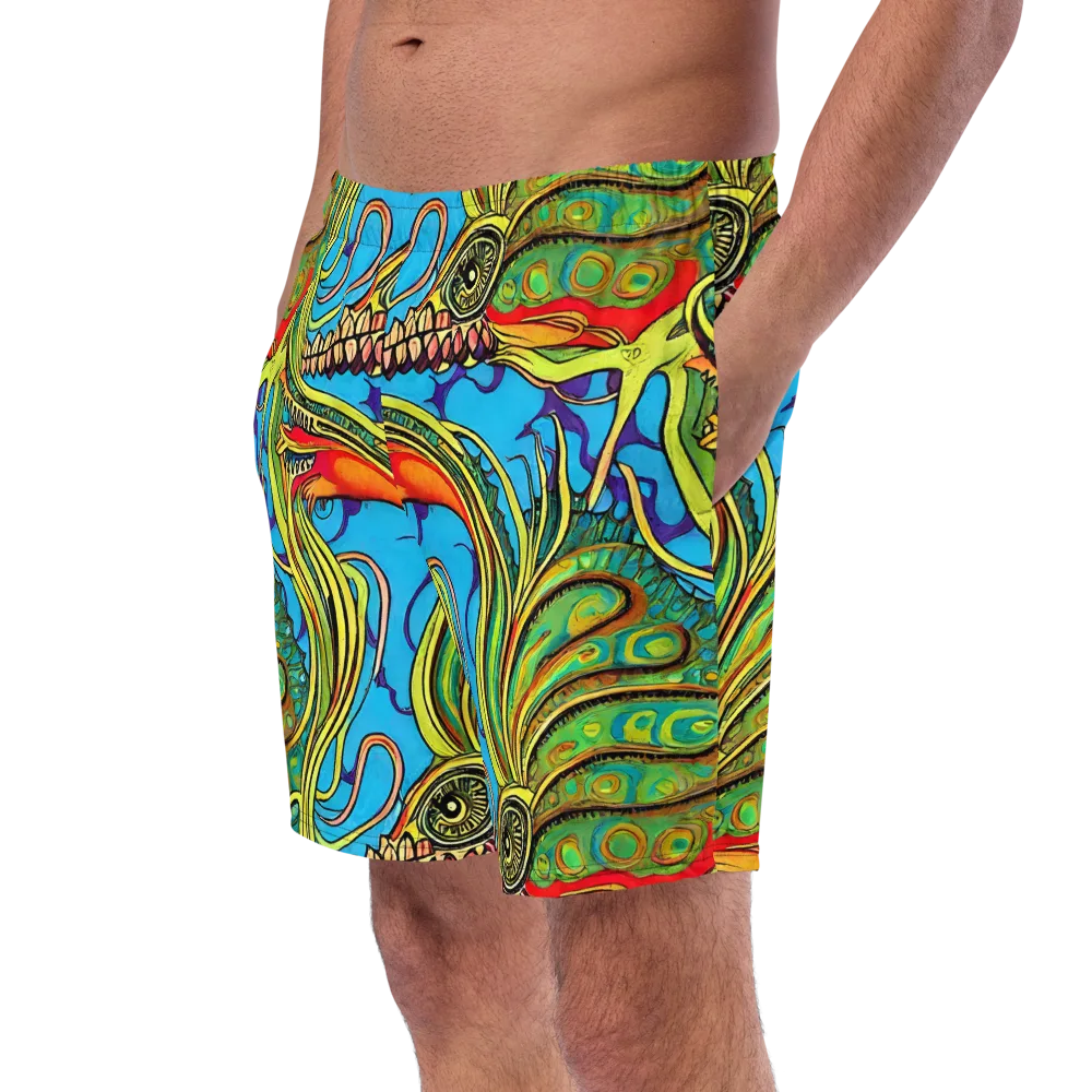 Psychedelic, Ettore Tito on Swim Trunks — Left Front